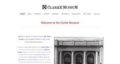 Desktop Screenshot of clarkemuseum.org