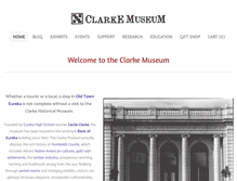 Tablet Screenshot of clarkemuseum.org